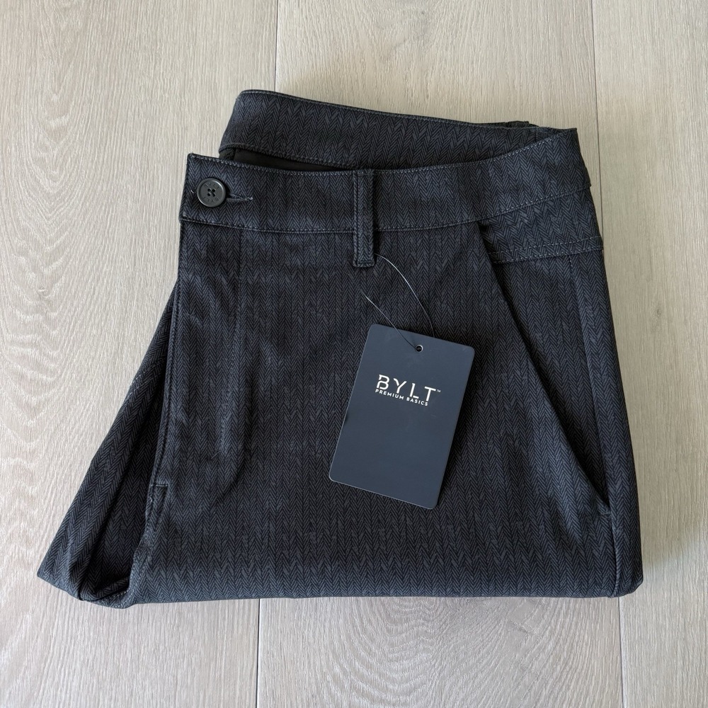 BYLT Everyday Pant 2.0 Pants Mens 38x31 Dark Charcoal Slim Stretch Chino NEW